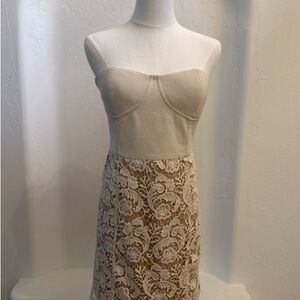 Anthropologie Urban Coquette Pins and Needles Strapless Dress Size 4
